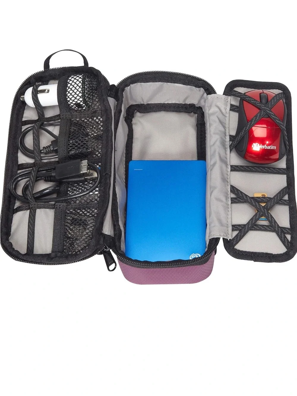 eBags Small Cord Cube/Organizer in Eggplant Purple